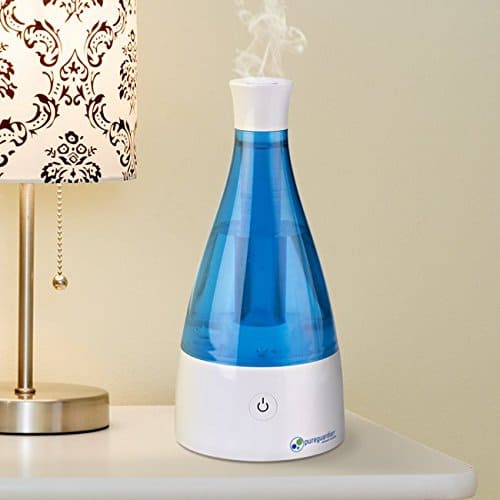 PureGuardian 3L Output per Day Ultrasonic Cool Mist Humidifier, Baby Room, Nursery Humidifier, Portable Humidifier, Travel Humidifier, Small Humidifier, Desk Humidifier, Pure Guardian H920BL