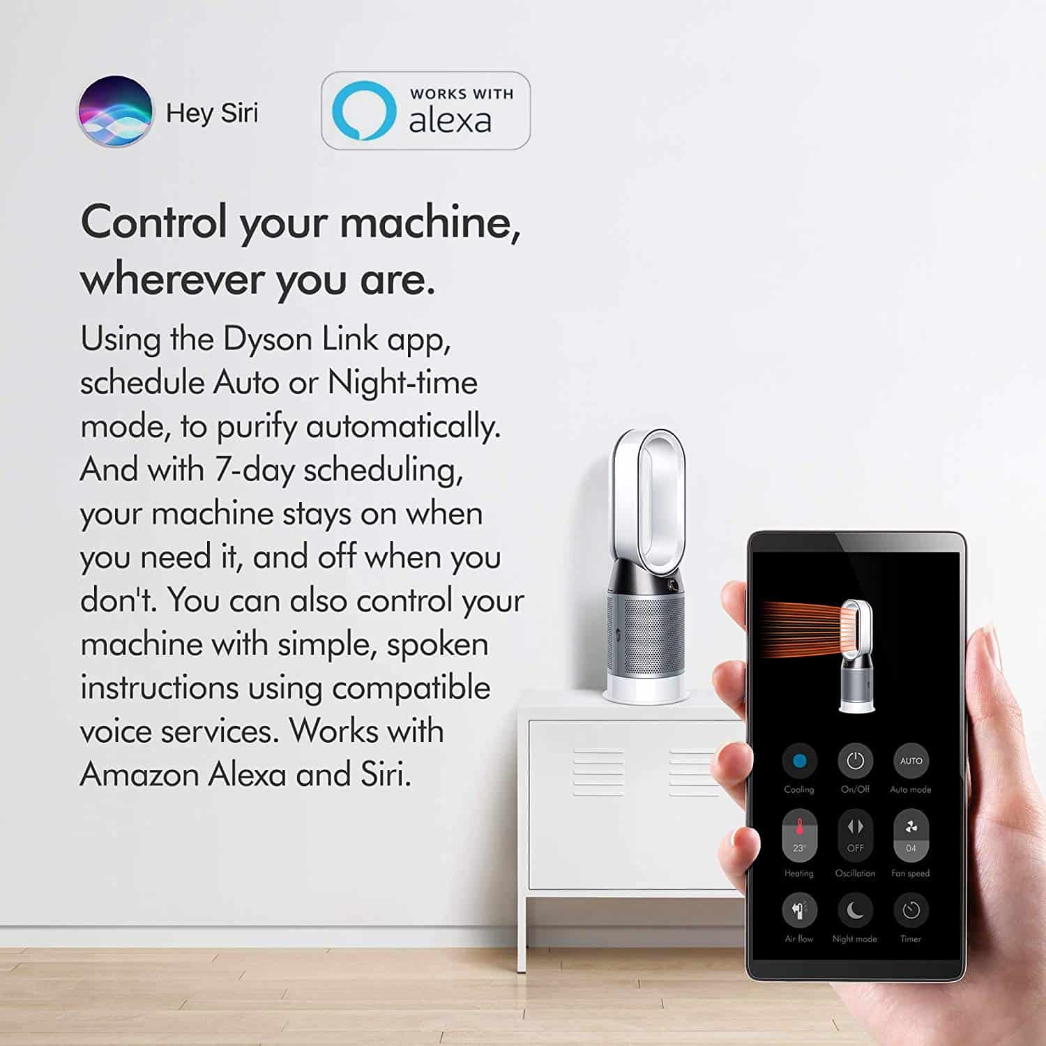 Dyson HP04 Certified Asthma And Allergy Friendly Air Purifier