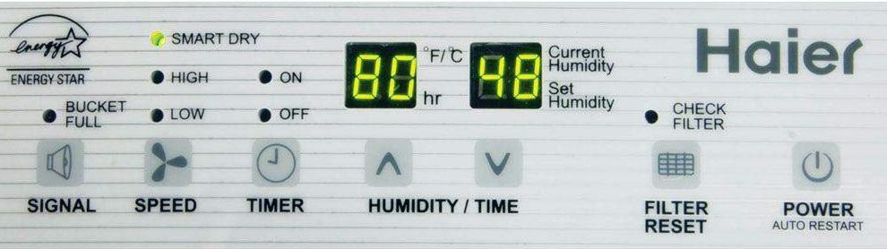 Haier DE65EM 65-Pint Dehumidifier screen