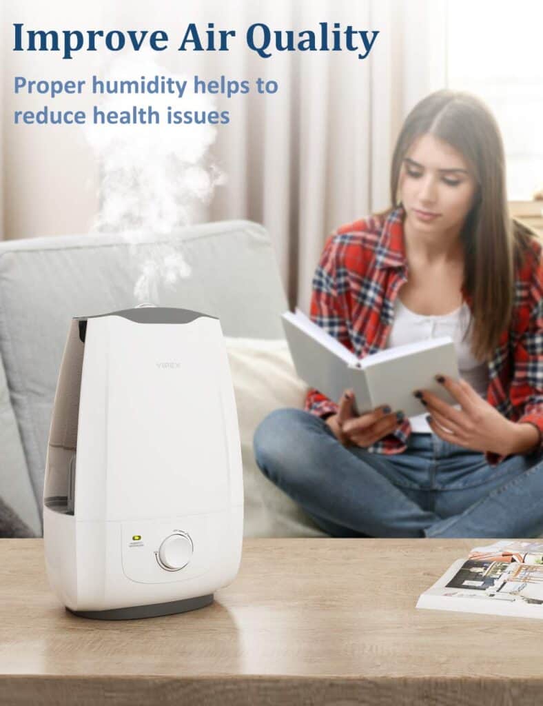 VIPEX Cool Mist Ultrasonic Humidifier Review IndoorBreathing