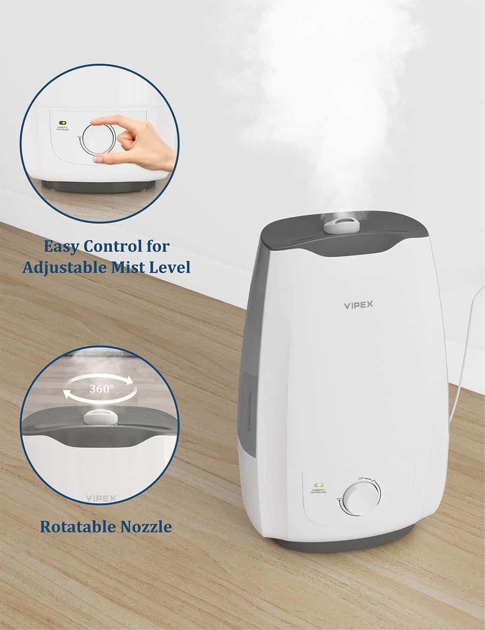 VIPEX Cool Mist Ultrasonic Humidifier Review