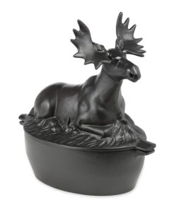 Nerdi Cast Iron Moose Wood Stove Steamer