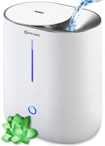 GENIANI Top Fill Cool Mist Humidifiers for Bedroom &Essential Oil Diffuser Review