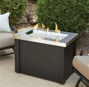 Providence Crystal Gas Fire Table - Stainless Steel review