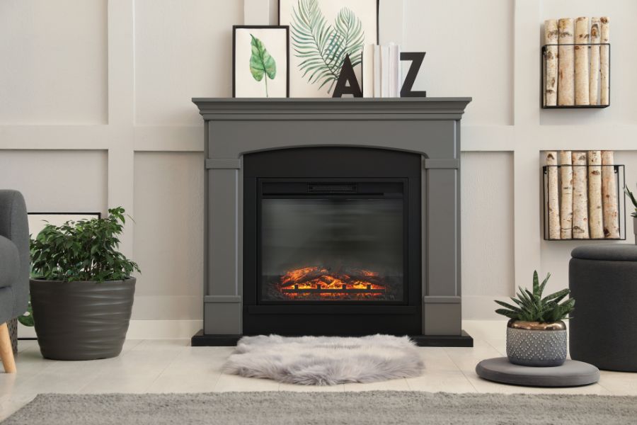 Freestanding Electric Fireplace