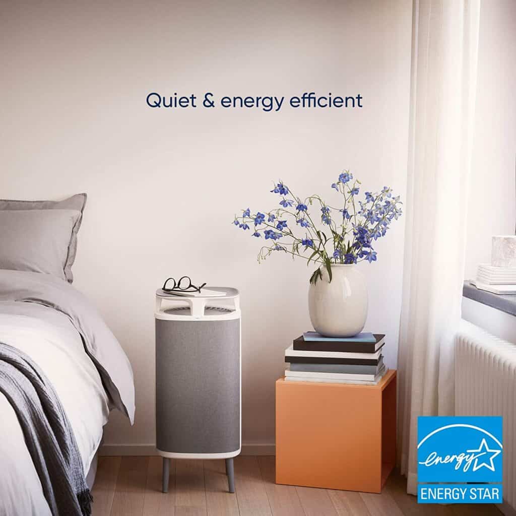 Blueair DustMagnet 5440i Tabletop Air Purifier for Medium Bedrooms with DustMagnet Technology