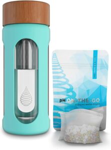 Invigorated WaterpH Hydrate Glass Alkaline Water Bottle