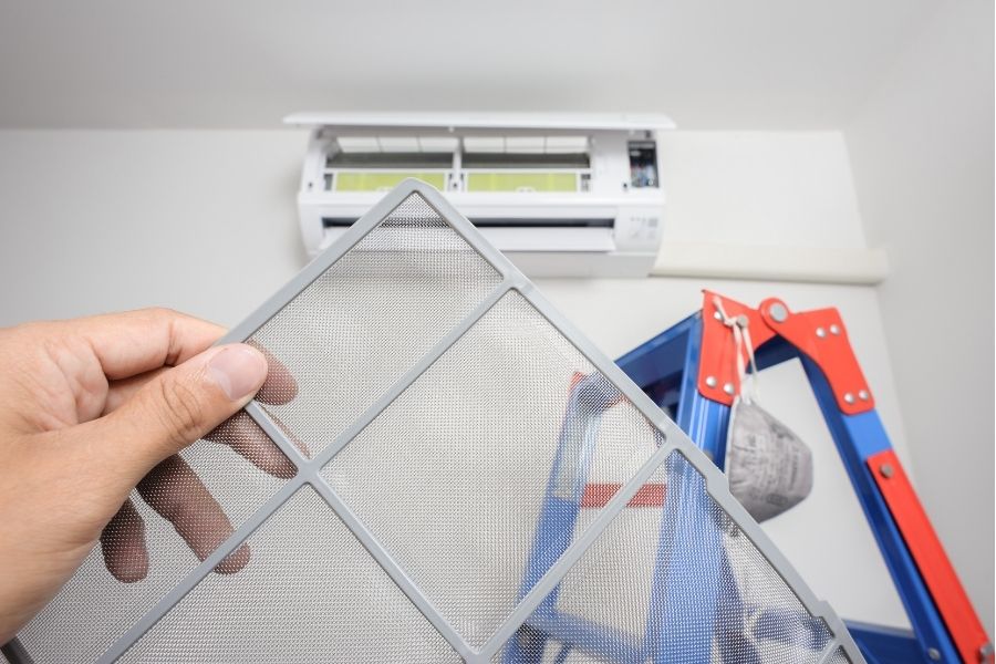 Install Filters On The Air Conditioners