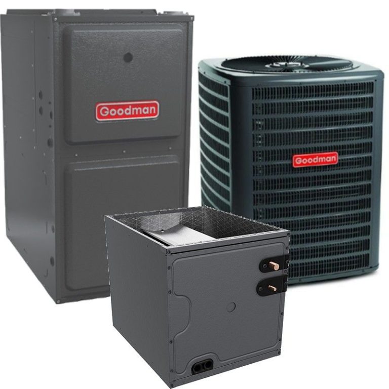 Goodman GLXS5BA6010 5 ton R32 central air conditioner and furnace system