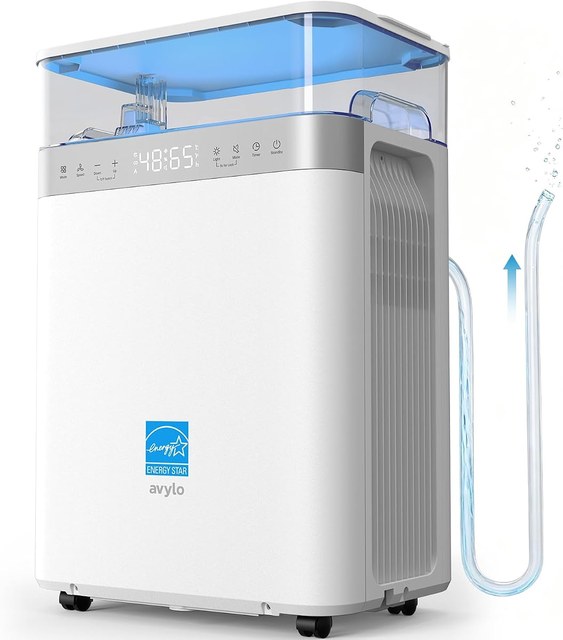 avylo basement dehumidifier with built-in pump and 15 foot lift