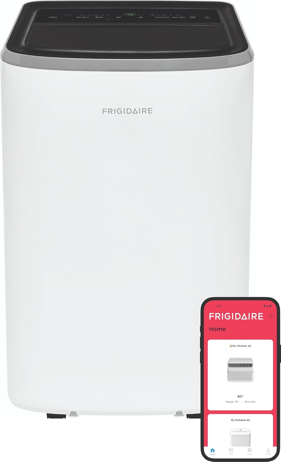 Frigidaire FHPW122AC1 Frigidaire FHPW122AC1 smart Wi-Fi portable air conditioner
