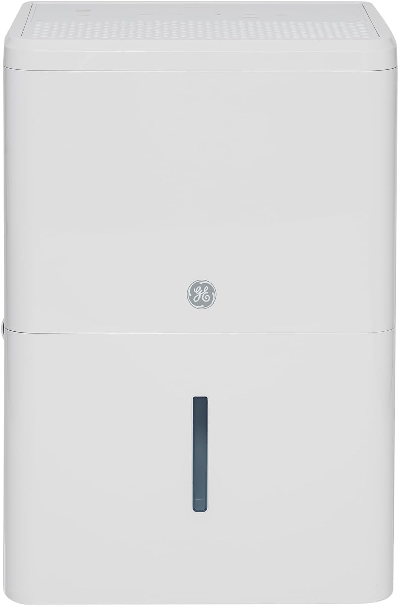 GE 50 Pint dehumidifier with built-in pump for a long drain run