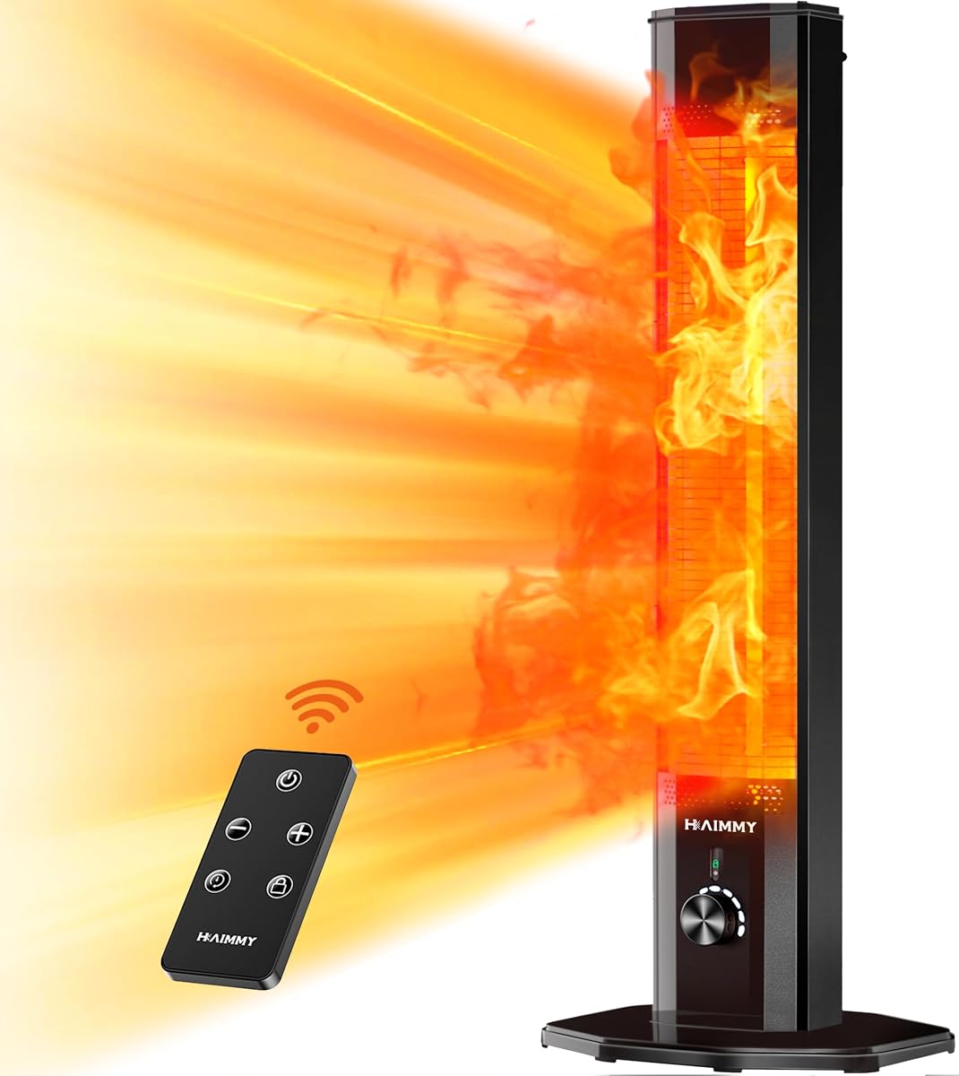 haimmy 42in electric infrared patio heater Haimmy 42-inch electric infrared standing patio heater