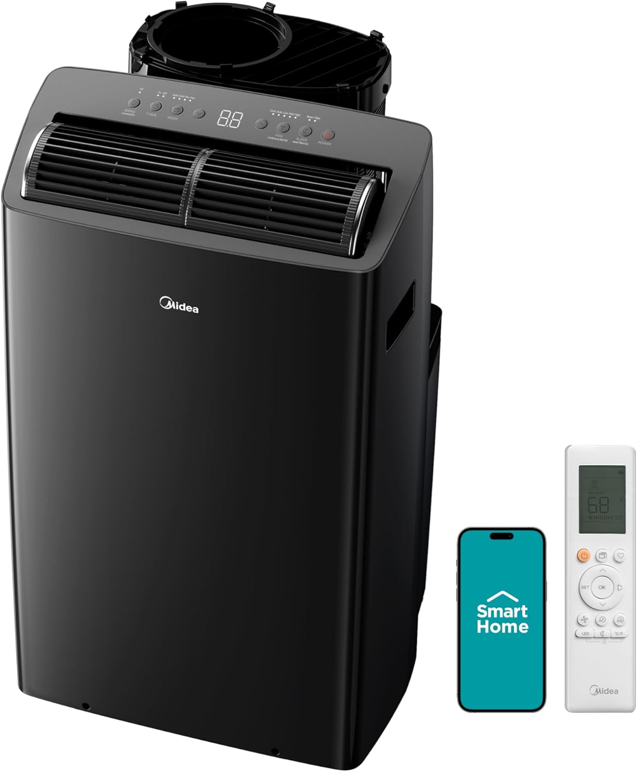 Midea Duo MAP12S1TBL Midea Duo MAP12S1TBL dual-hose inverter portable air conditioner, the best overall pick