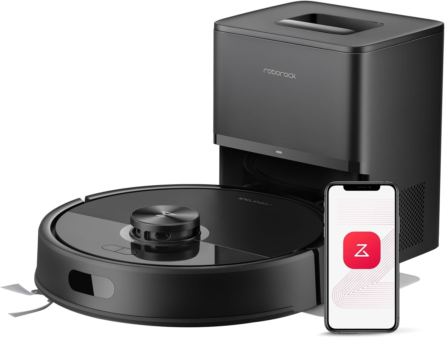 Roborock Q7 M5 Plus robot vacuum with sealed auto-empty bag