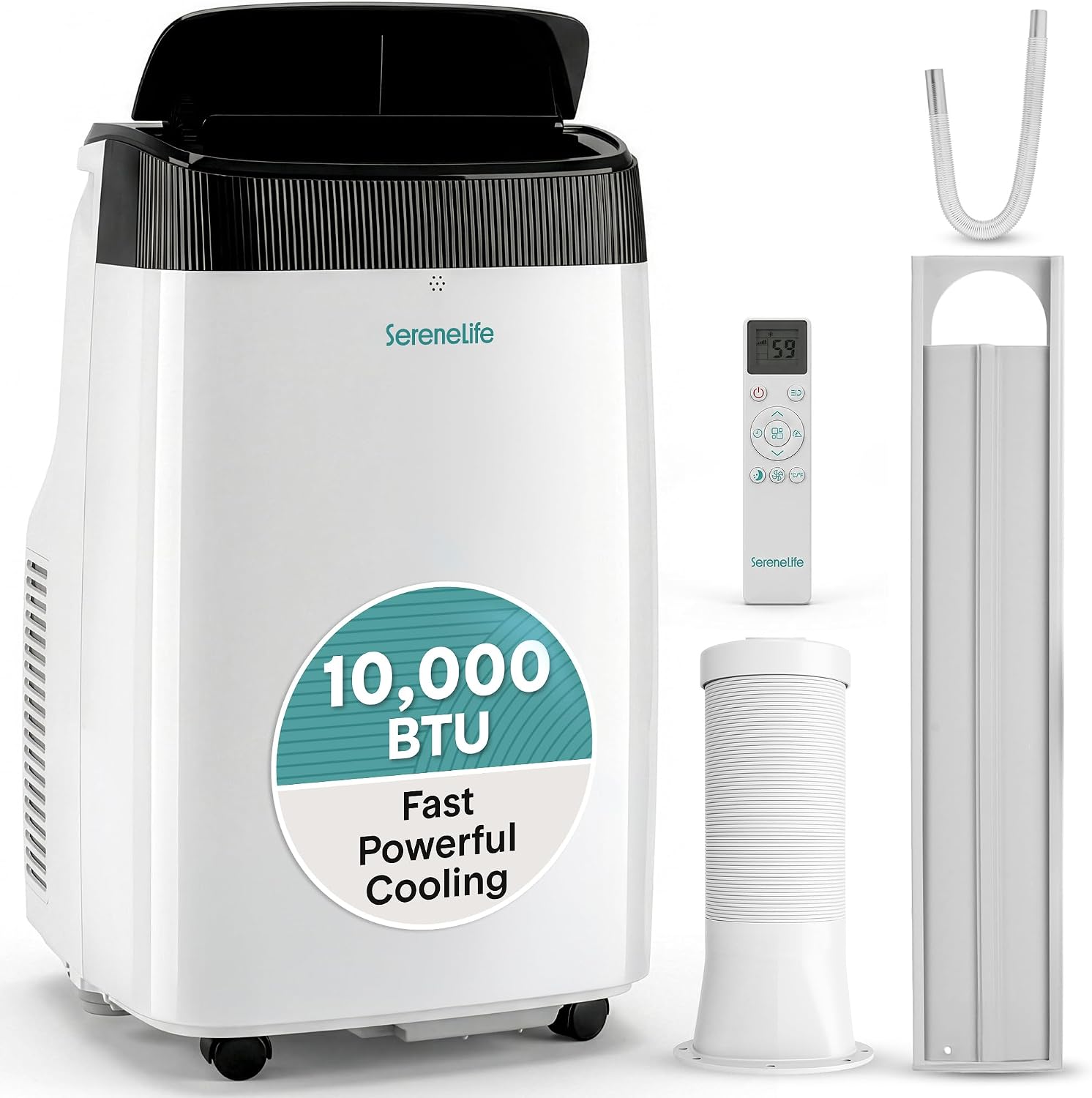 SereneLife SLPAC10 SereneLife SLPAC10 budget portable air conditioner for a bedroom