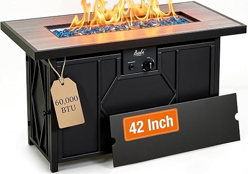 42 inch rectangular propane fire pit table 42 Inch Rectangular Propane Fire Pit Table