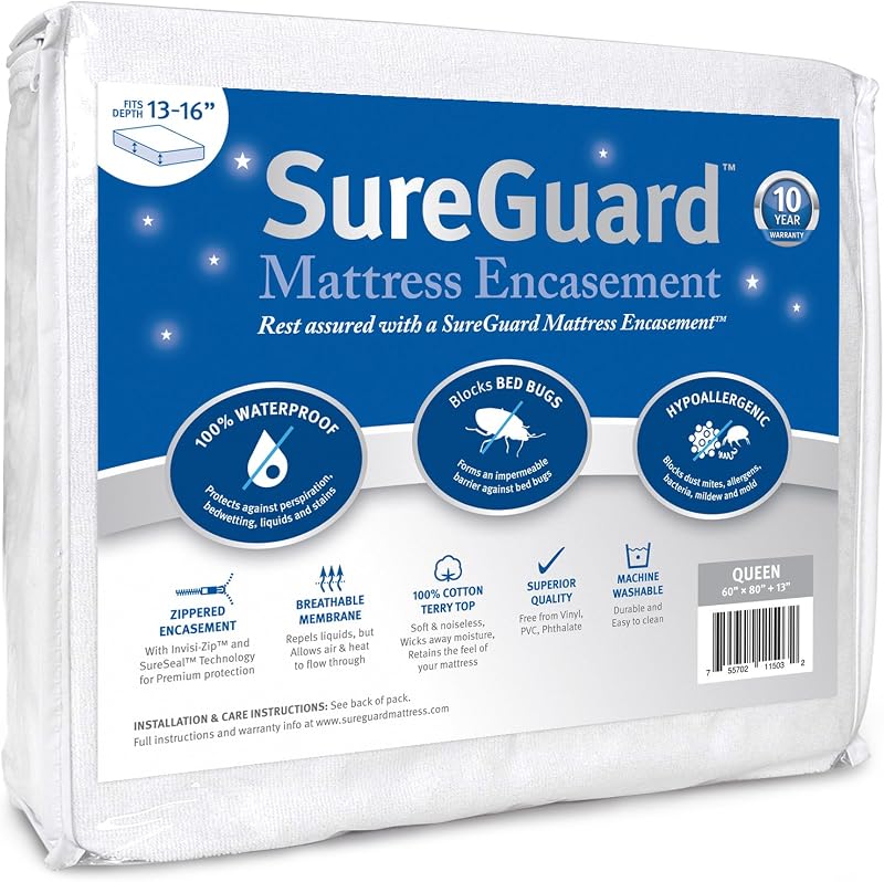 B00WI09NM6 amazon SureGuard mattress encasement