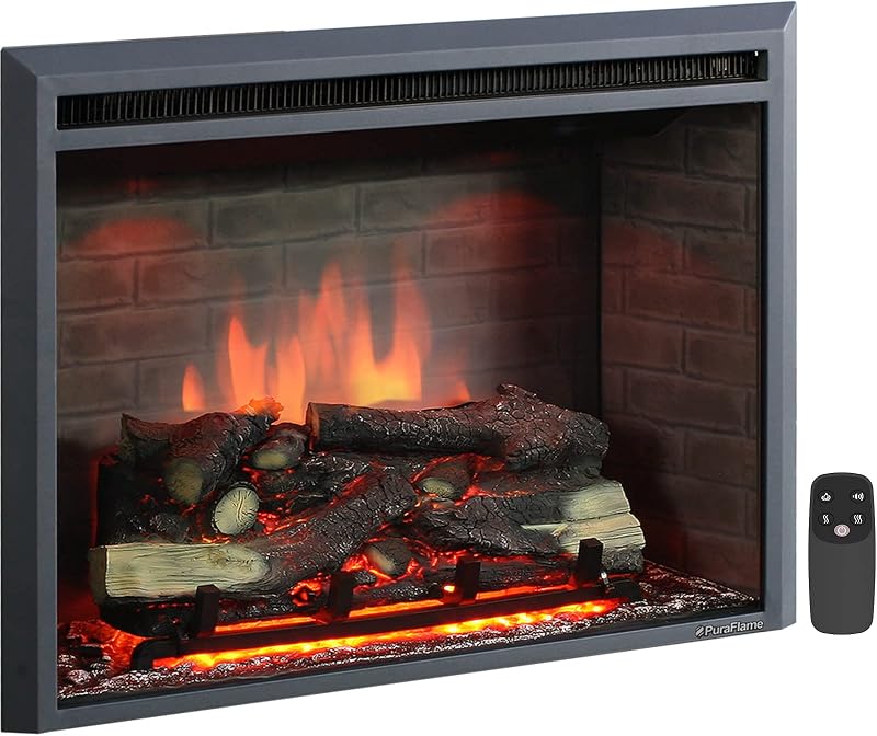 PuraFlame Western electric fireplace insert