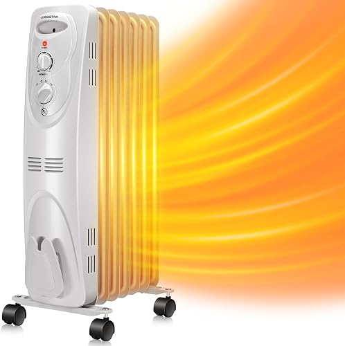 aigostar 1500w 7 fin oil filled radiator Aigostar 1500W 7-Fin Oil-Filled Radiator