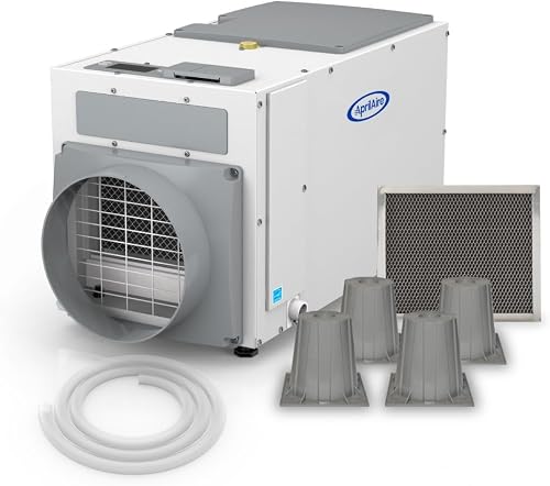 aprilaire e100 pro 100 pint whole house dehumidifier bundle AprilAire E100 Pro 100 Pint Whole-House Dehumidifier Bundle