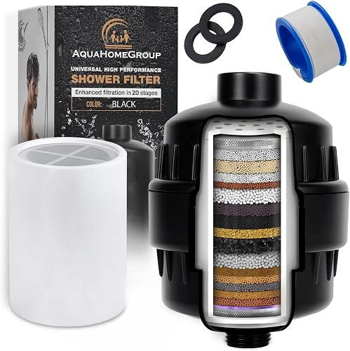 aquahomegroup 20 stage shower filter AquaHomeGroup 20-Stage Shower Filter