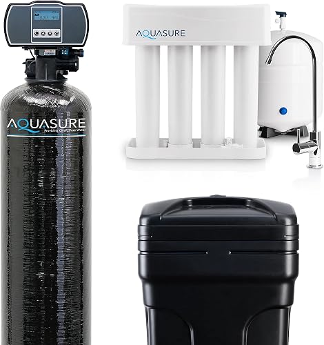 aquasure 32000 grains water softener with ro bundle Aquasure 32,000 Grains Water Softener with RO Drinking System Bundle