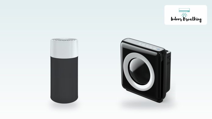 Compact air purifiers for a bedroom