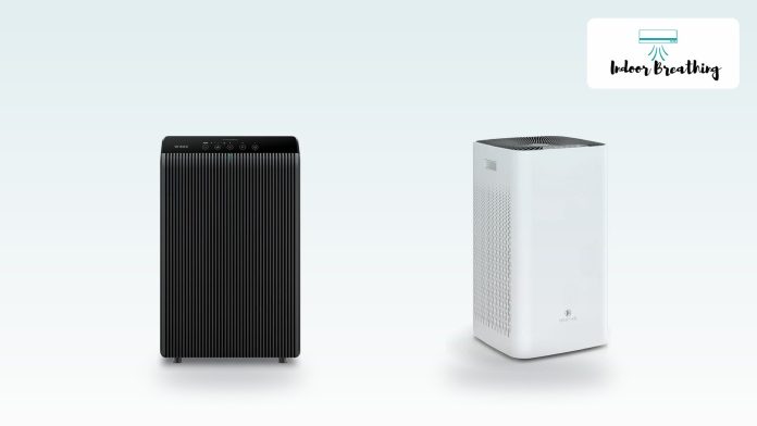 Two air purifiers compared by CADR rating