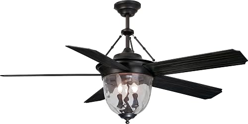 Craftmade Knightsbridge 52-Inch Outdoor Fan with Light (KM52ABZ5LKRCI)