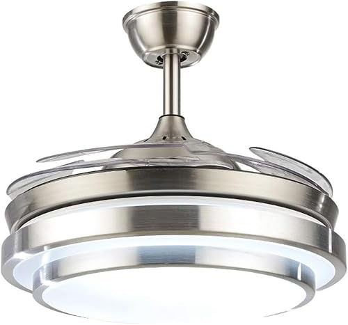 Fandian 42-Inch Ceiling Light with Retractable Fan Blades
