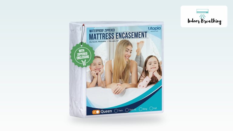 Zippered dust mite mattress encasement