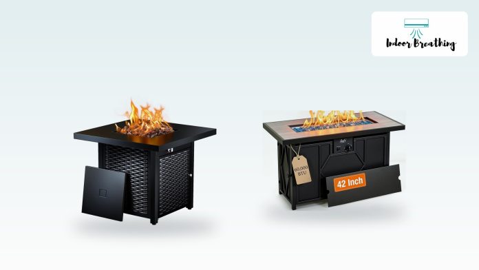 Propane fire pit tables