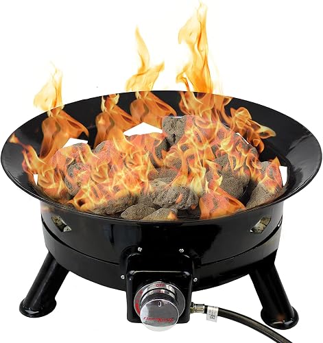 flame king smokeless propane fire pit 24 inch 58k btu Flame King 24 Inch Smokeless Propane Fire Pit