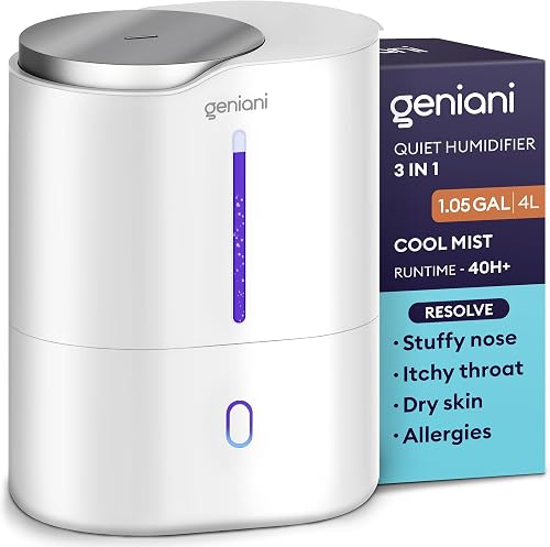 geniani cool mist humidifier 3 9l GENIANI Cool Mist Humidifier 3.9L