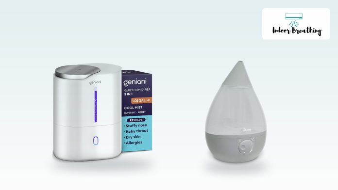 Top-fill humidifier with oil tray