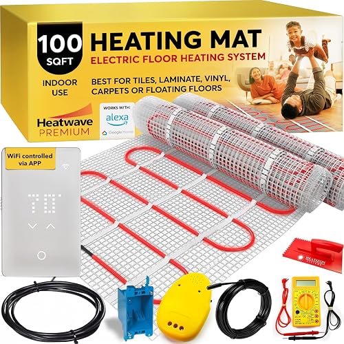 HEATWAVE 100 sq ft Floor Heating System with WiFi Thermostat