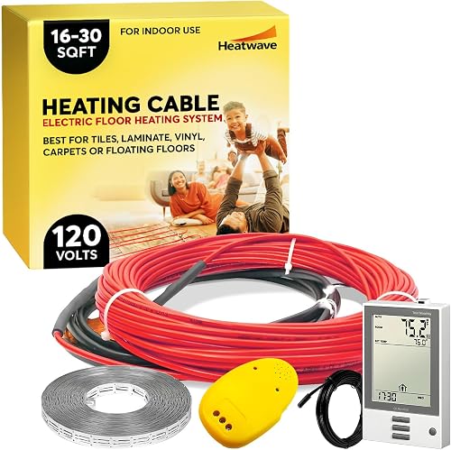 HEATWAVE 16-30 sq ft Floor Heating Cable Kit