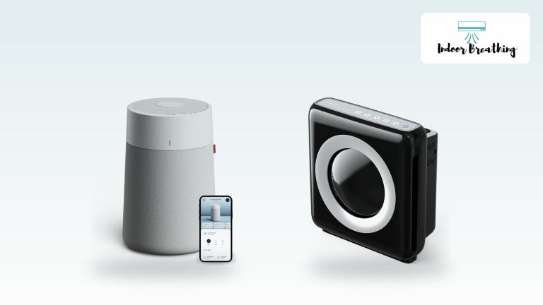 Air purifier and new furniture in a ventilated room