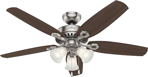 hunter builder plus 53237 52 in indoor ceiling fan Hunter Builder Plus 53237 52-Inch Ceiling Fan