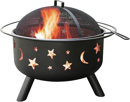 Landmann Big Sky Stars and Moons Wood Fire Pit