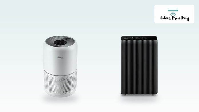 Slim tower air purifiers