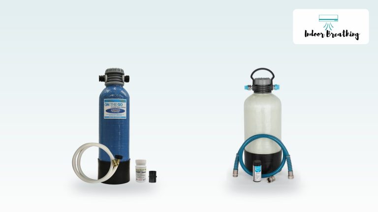 Portable water softeners for RV use