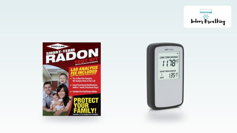 Radon test kit and digital radon monitor