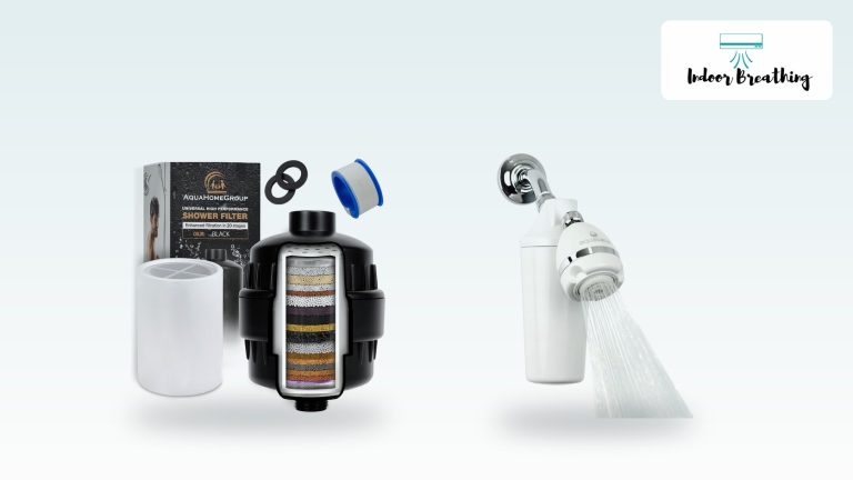Shower filters for chlorine