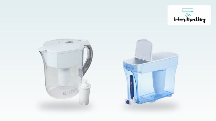 Water filter pitchers and dispensers