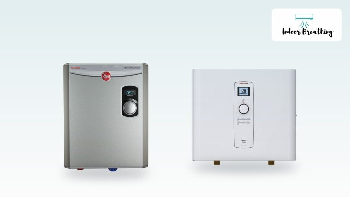 Electric tankless water heaters